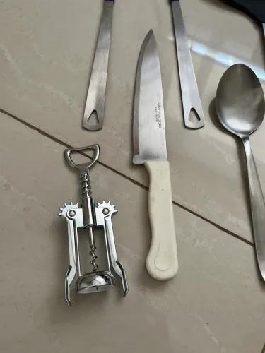 Lote utensílios cozinha abridor garrafa espátula etc