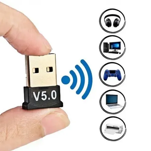 Adaptador E Receptor USB Bluetooth 5.0 Plug usb Transmissor de Audio para Notebook