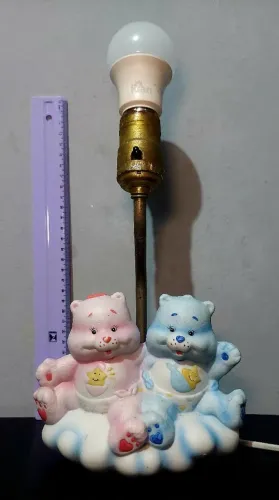 Luminária de porcelana vintage Ursinhso carinhos (Care bear) 1984 importada