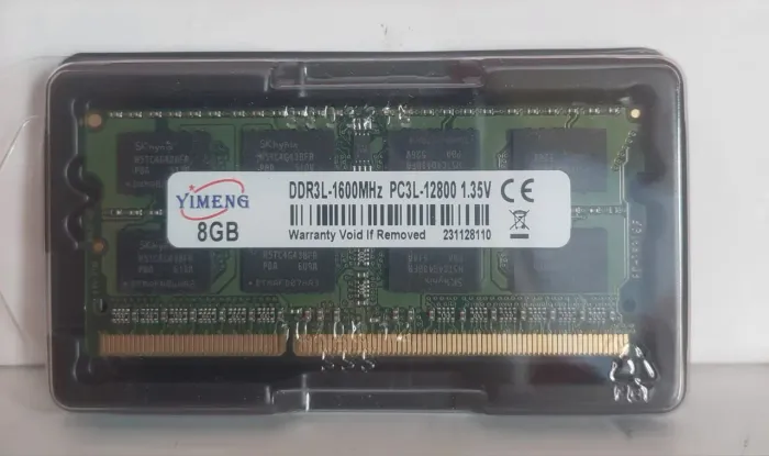 MEMÓRIA RAM DDR3L 8GB FREQUÊNCIA 1600 PRA NOTEBOOK 