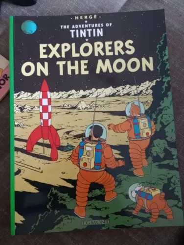 Tintin Explorer on the moon