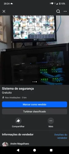 Sistema de segurança eletrônica.