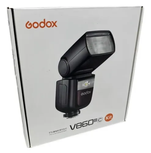 Flash Godox Para Canon V860iii-c Ttl Hss Com Luz Modelagem usado com nota