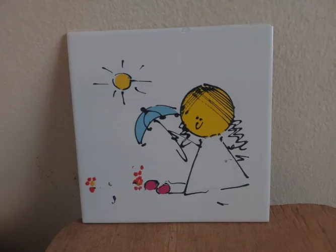Quadrinho decorativo menina