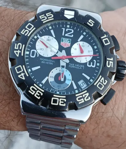 Relógio original raridade TAG HEUER FORMULA 1 PROFESSIONAL SWISS MADE CRONOGRAPH 