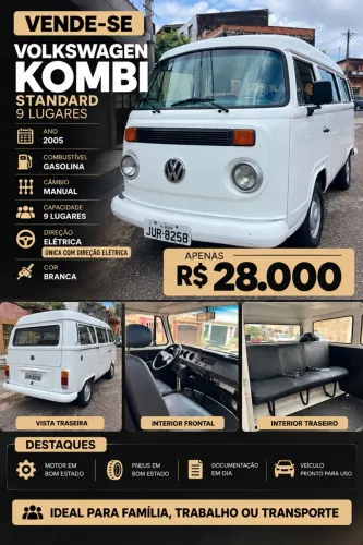 Volkswagen Kombi Standard/ Luxo/ Serie Prata 2005