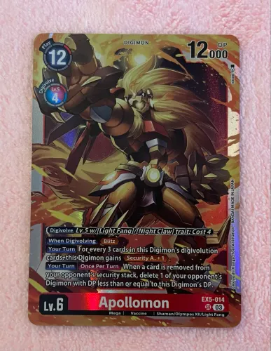 Apollomon EX5-014 Digimon TCG