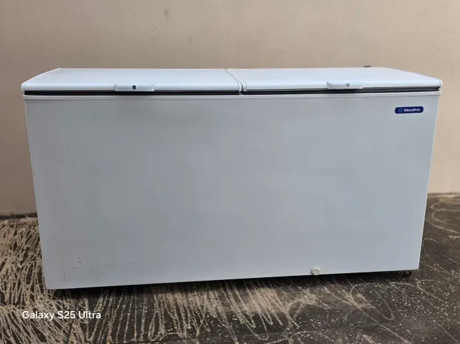 Freezer Horizontal Metalfrio Modelo Da550 Branco 546 Litros