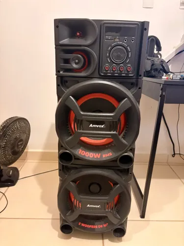 CAIXA DE SOM AMVOX 1000w RMS USADA