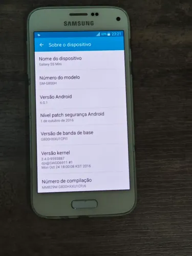 Samsung Galaxy S5 Mini branco - funcionando