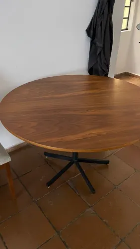 Mesa jantar madeira redonda