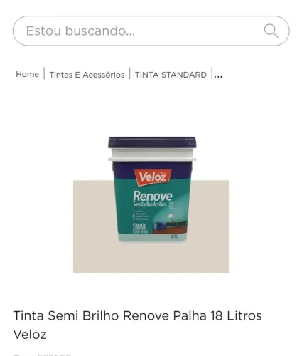 Tinta semi brilho