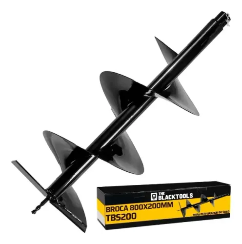 Broca Para Perfurador De Solo 200mmx800mm The Black Tools