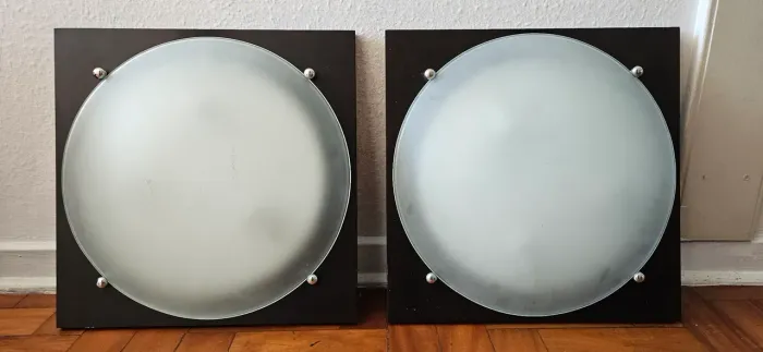 Lustre Plafon quadrado 42cm - 02 unidades