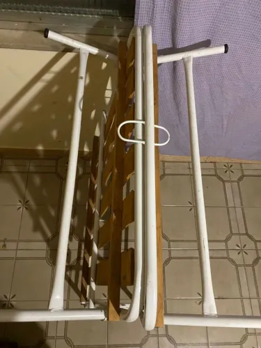 Cama De Solteiro Dobrável (cama De Campanha) - Muito Conservada
