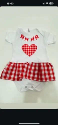 Vestido de festa junina Bebe 