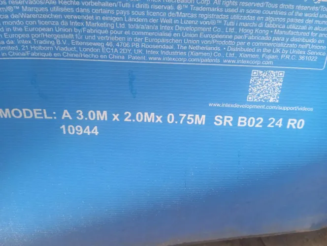 Vendo ou troco, piscina desmontável 3m x 2m / 0,75 altura 