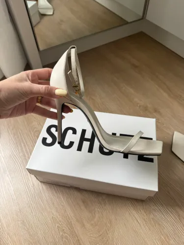 Sandália Branca Schutz Salto Alto N?40