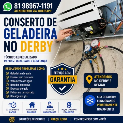 Conserto de Geladeira no Derby