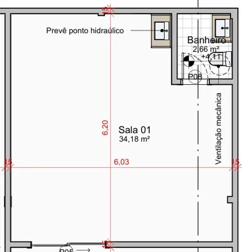 LOJA COM 34M² NA AVENIDA DA INTEGRAÇÃO (1º ANDAR)