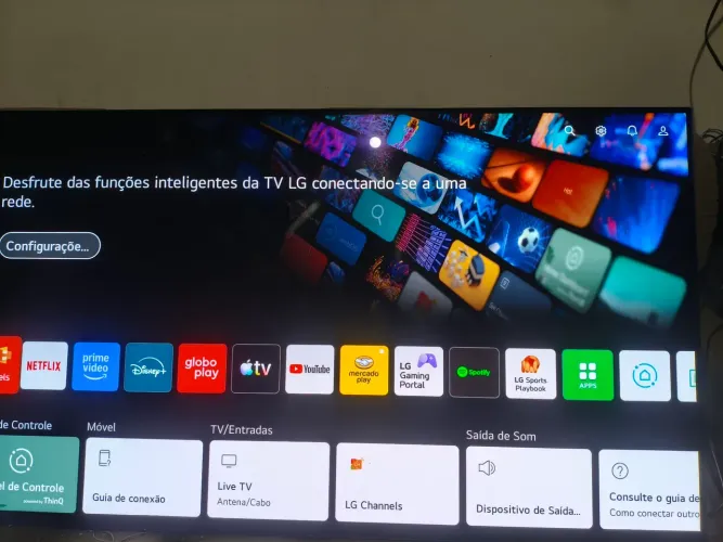 Tv 55 LG borda infinita 4k oled top de linha
