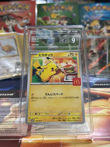 Carta Pikachu promo Mc Donalds Mint 9