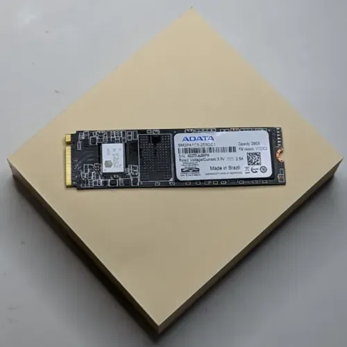 ssd nvme adata gen4 256GB leitura 4500 escrita 3000