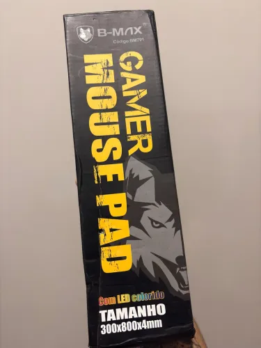 Mouse Pad Gamer B-Max RGB NOVO 