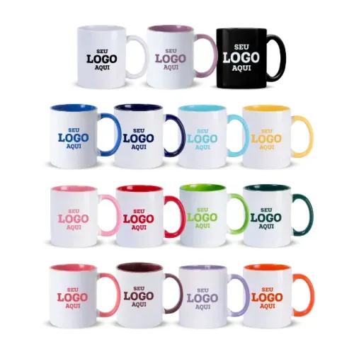 Caneca Personalizada com a sua Arte ou Logo - Estampa 360º - Caneca para Empresas