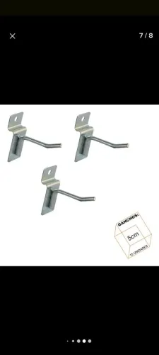 50 Ganchos para Painel Canaletado 5cm tenho 124 do mesmo