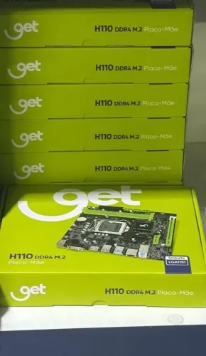 Placa mãe H110 lga 1151 ddr4, novas com garantia!