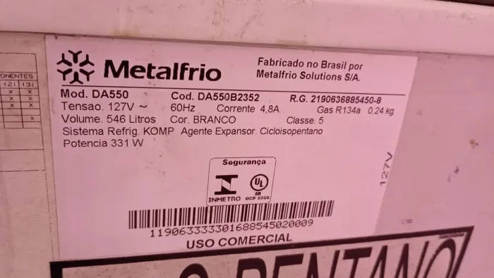Freezer 546 litros 
