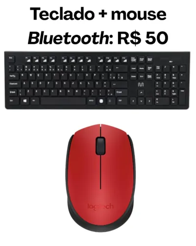Teclado  Bluetooth + Mouse Bluetooth