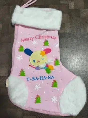 Bota Natalina Natal 40 cm x 28 cm Usahana Sanrio Merry Christmas trazido do Japão