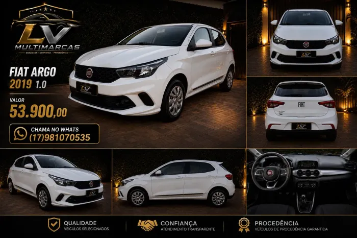 Fiat Argo 1.0 6V Flex. 2019
