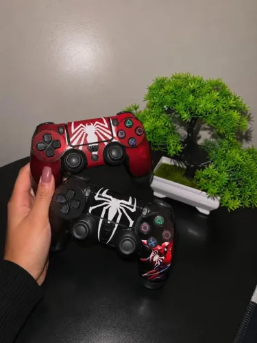 Controle PS4 Personalizado Homem-Aranha