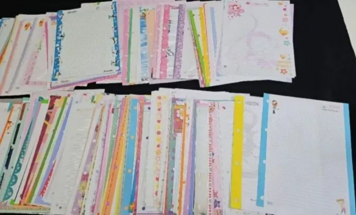 Folhas de fichario coleção 1100 unidades A4