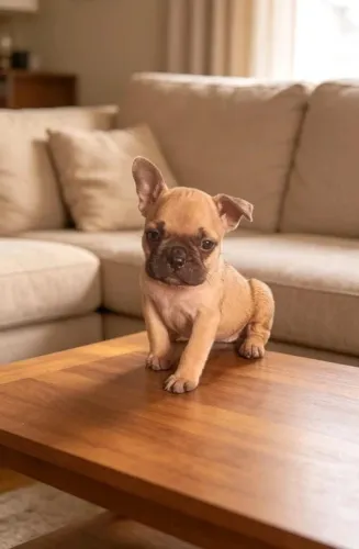 Filhote de Bulldog francês