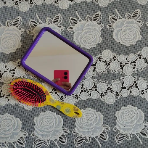 Kit espelho e Escova de Cabelos