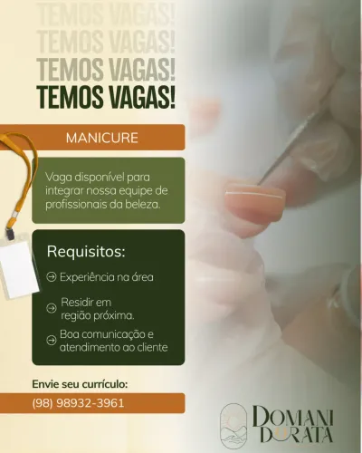 Vaga para manicure - Chácara Brasil