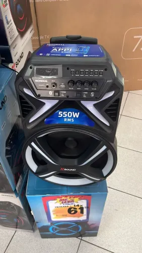 Caixa de som amplificada 550W