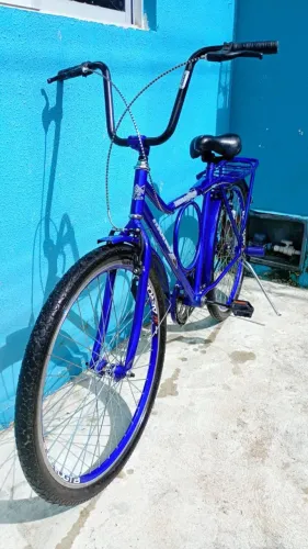VENDA Bike Monark barra circular azul semi-nova