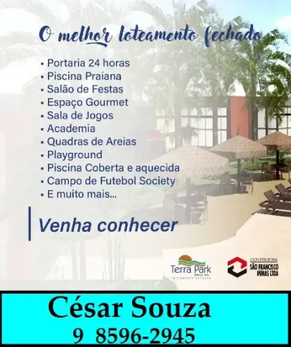 Terra Park Praia Sul, aproveite as condições de pagamento dos últimos lotes