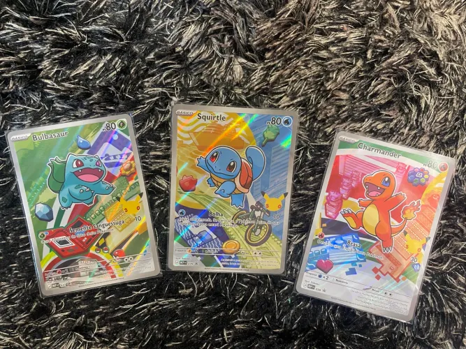Trio Kanto Pokemon Parceiro Inicial 1 - Português