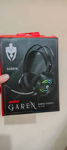 Fone de ouvido Headset Gamer Evolut Garen EG-320 Rainbow com Microfone