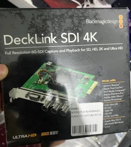 Placa de Captura Blackmagic DeckLink SDI 4K - Lacrada