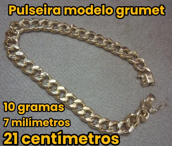 Pulseira modelo grumet