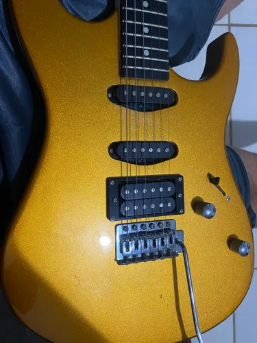 Guitarra Tagima Tg510 Stratocaster Ponte C/ Alavanca Gold