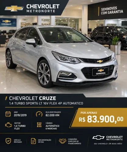 Chevrolet Cruze Sport LT 1.4 16V TB Flex 5P Aut. 2019
