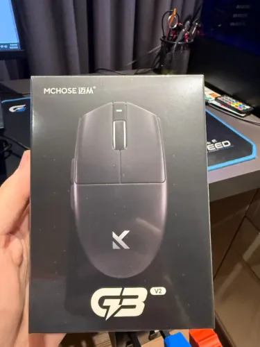 Mouse Gamer Sem Fio MCHOSE G3 V2 com Sensor PAW3395/PAW3311, Tri-modo 2.4G BT USB, 800mAh